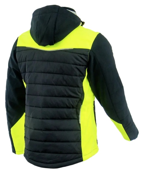 Kurtka hybrydowa COMFORT WINTER Czarny Żółty odblaskowy