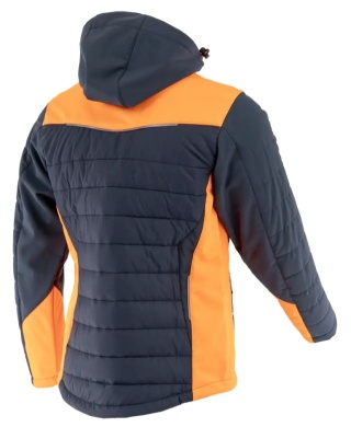 Kurtka hybrydowa COMFORT WINTER Grafitowy Pomarańczowy odblaskowy