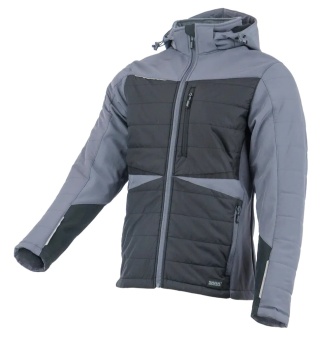 Kurtka hybrydowa COMFORT WINTER Szary Czarny