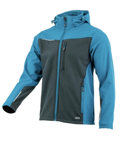 Softshell COMFORT PLUS Petrol Czarny