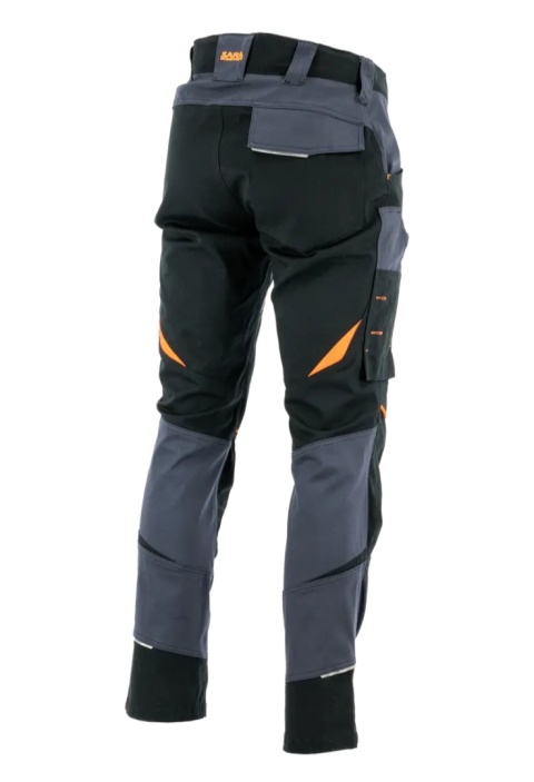 Spodnie do pasa COTTONFLEX Grafitowy Pomarańczowy odblaskowy