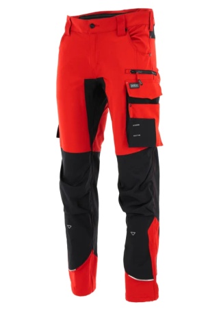 Spodnie do pasa MOTIONFLEX Ciemnoczerwony Czarny