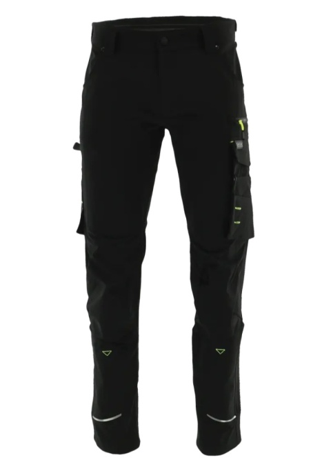 Spodnie do pasa MOTIONFLEX Czarny Żółty odblaskowy