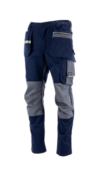 Spodnie do pasa monterskie MONTER Granatowy Ciemnoszary