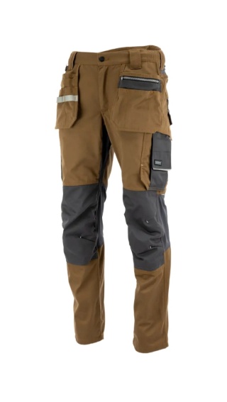 Spodnie do pasa monterskie MONTER Brązowy Charcoal