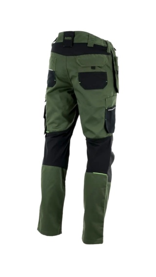 Spodnie do pasa monterskie MONTER Oliwkowy Czarny