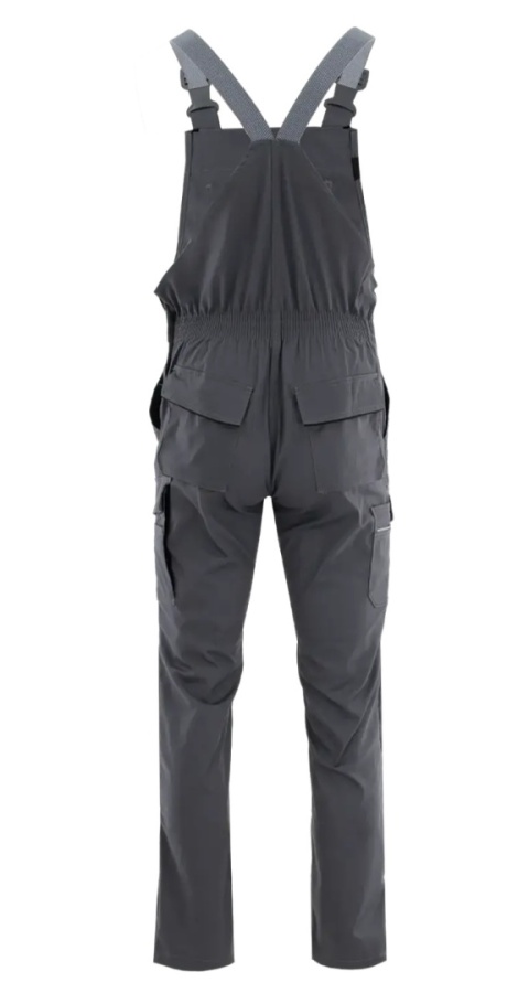 Spodnie ogrodniczki KING FLEX Ciemnoszary Czarny