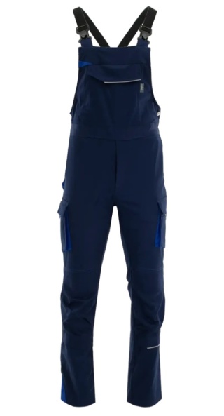 Spodnie ogrodniczki KING FLEX Granatowy Niebieski Royal Box
