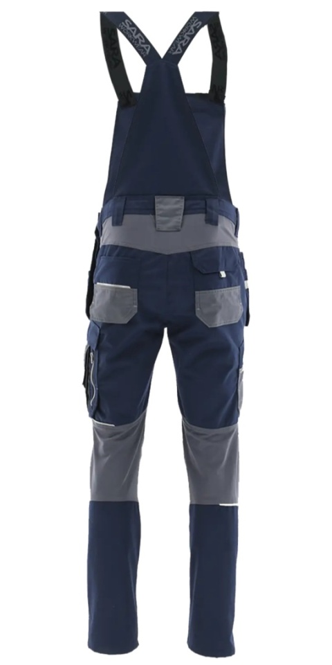 Spodnie ogrodniczki monterskie MONTER Granatowy Ciemnoszary