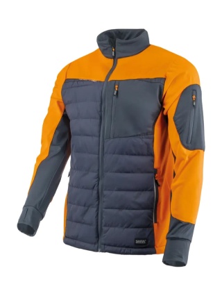 Bluza hybrydowa COMFORT PLUS Grafitowy Pomarańczowy odblaskowy
