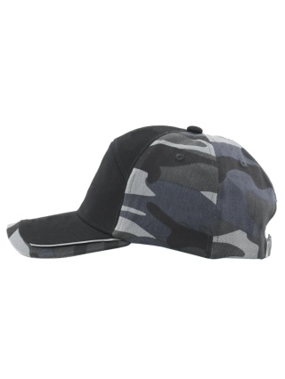Czapka letnia STANDARD PLUS Szary Camo Czarny