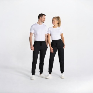 Spodnie Dresowe SWEET PANTS CUFF FRENCH TERRY - BLACK