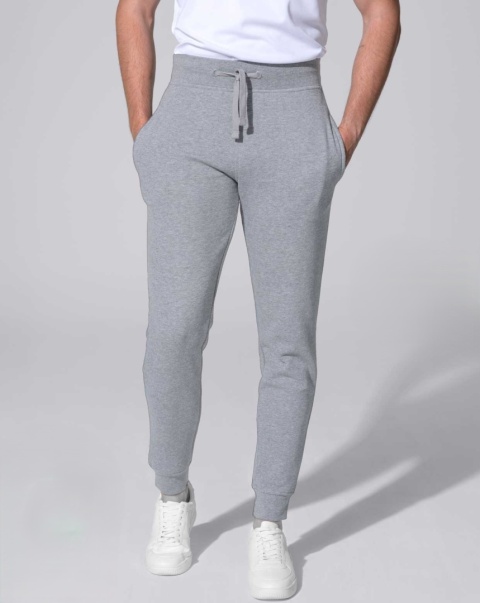 Spodnie Dresowe SWEET PANTS CUFF FRENCH TERRY - GREY MELANGE