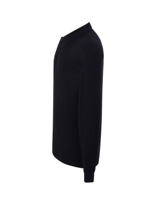 Polo męskie z długim rękawem PORA 210 LS BLACK