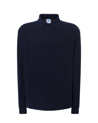 Polo męskie z długim rękawem PORA 210 LS NAVY