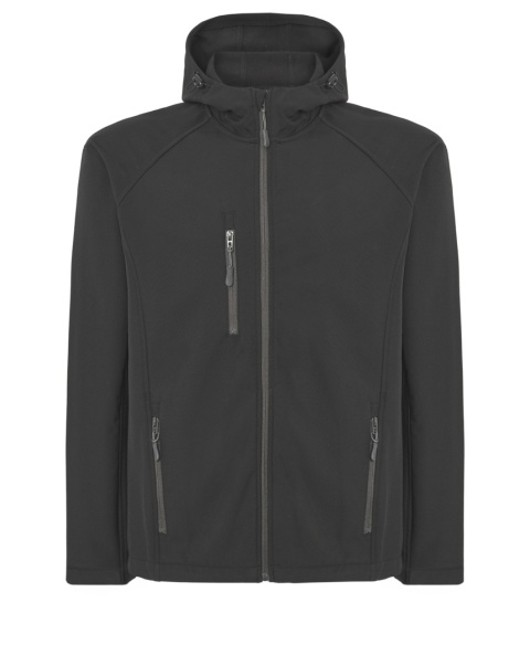 SOFTSHELL JACKET HOODED MAN - NAVY
