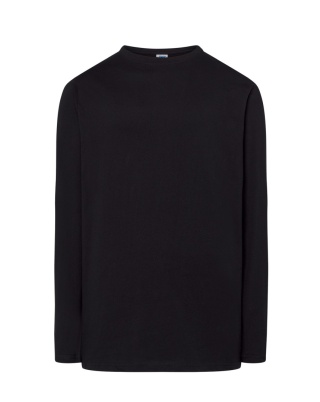 T-Shirt męski z długim rękawem - BLACK