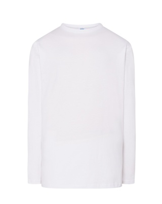 T-Shirt męski z długim rękawem TSRA150LS - WHITE