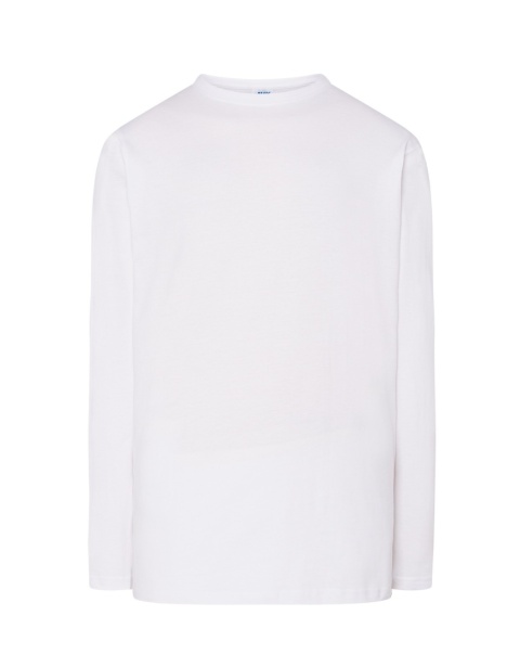T-Shirt męski z długim rękawem TSRA150LS - WHITE