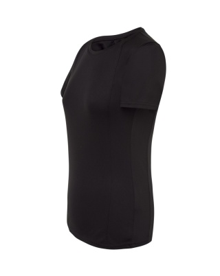 T-shirt damski sportowy - SPORT T-SHIRT LADY - BLACK