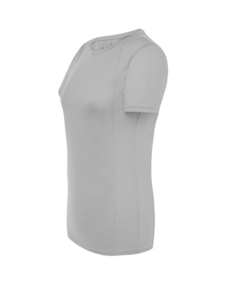 T-shirt damski sportowy - SPORT T-SHIRT LADY - SILVER