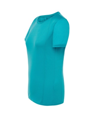 T-shirt damski sportowy - SPORT T-SHIRT LADY - TURQUOISE